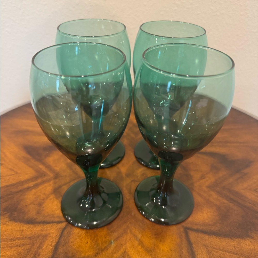 4 Vintage Libbey Juniper 12 Ounce Wine Glasses - Picture 5 of 6